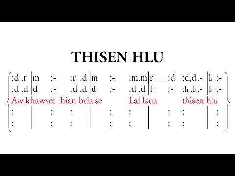 THISEN HLU (SATB) || Lyrical Video || Khatla Pastor Bial Zaipawl