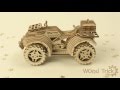 Mechanical 3D Puzzle Wood Trick Quad Bike Preview 5