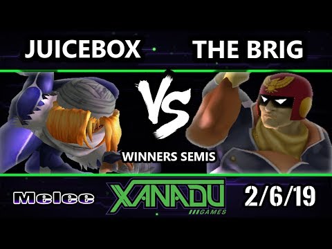 S@X 288 SSBM - Juicebox (Sheik)  Vs. The Brig (Captain Falcon) - Smash Melee Winners Semis