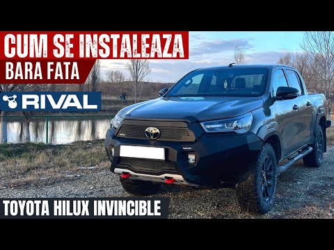Cum se instaleaza Bara Fata Aluminiu Rival pe Toyota Hilux Invincible