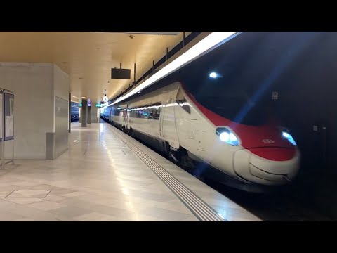 Einfahrt des (ETR 610/RABe 503)beim Zürich Hauptbahnhof