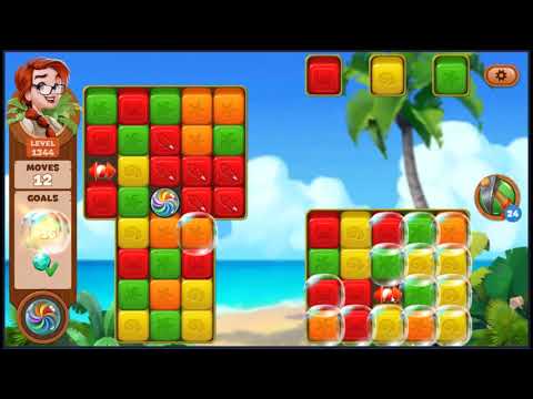 Lost Island Blast Adventure Level 1344 - NO BOOSTERS 🏝️ | SKILLGAMING ✔️