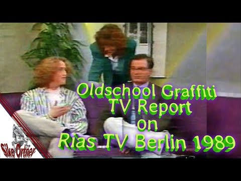 Oldschool Graffiti TV report 1989 RiasTV Berlin Siko Ortner Michael Godling Risky "3%" "3Percenter"