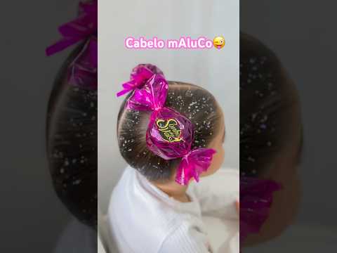Penteado infantil cabelo mAluCo🤪🎀 #penteadoinfantil #penteados #hairstyle #cabelomaluco #tutorial