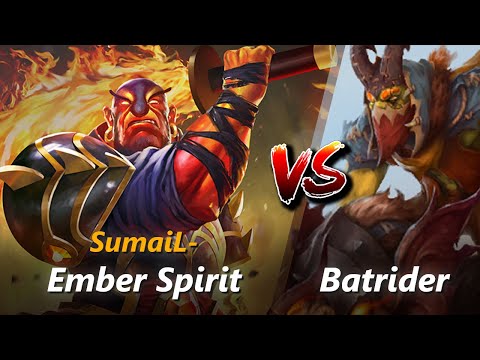 SumaiL- mid Ember Spirit vs Batrider | First 10 minutes