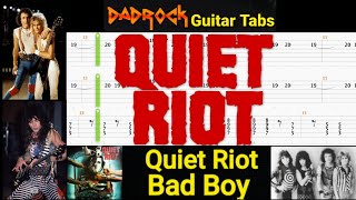 Bad Boy - Quiet Riot - Guitar + Bass TABS Lesson