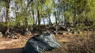 preview picture of video 'Solo cmping in Långgrundet, Björköby. Vaasa. Finland'