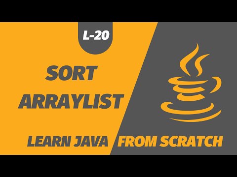 Sort An Arraylist Java Sort List Java Beginners Tutorial 20