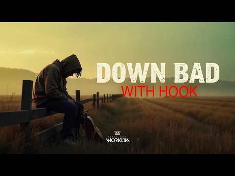 "Down Bad" (with hook) | Rap Instrumental | Sad Beat