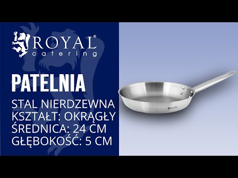 Video - Patelnia - stal nierdzewna - 24 cm