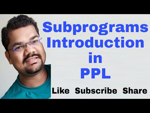 Subprograms Introduction | PPL | Sebesta | Subprograms in PPL | Subprograms in Programming Language