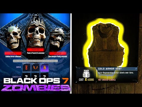 How To Unlock GOLDEN ARMOR & First 3 Relics In Black Ops 7 Zombies CURSED MODE!