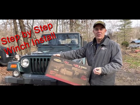 1997-2006 Jeep Wrangler TJ Winch Install Smittybilt XRC Gen 2 (COMPLETE) #jeepwranglertj