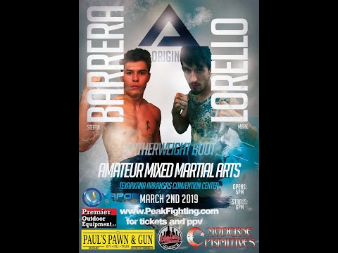 Peak Fighting 3-2-19. Mark Lorello vs Steffin Barrera