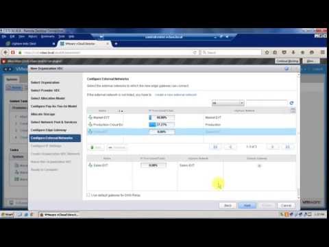 vCloud Director - Configuring VMware vCloud Director Organizations  - Lab 4