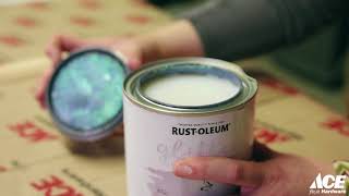 Rust Oleum Glitter Paint Demo