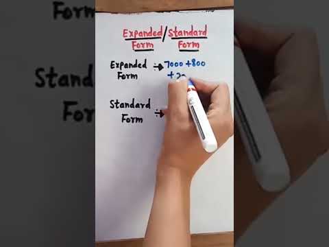 Expanded Form and Standard Form