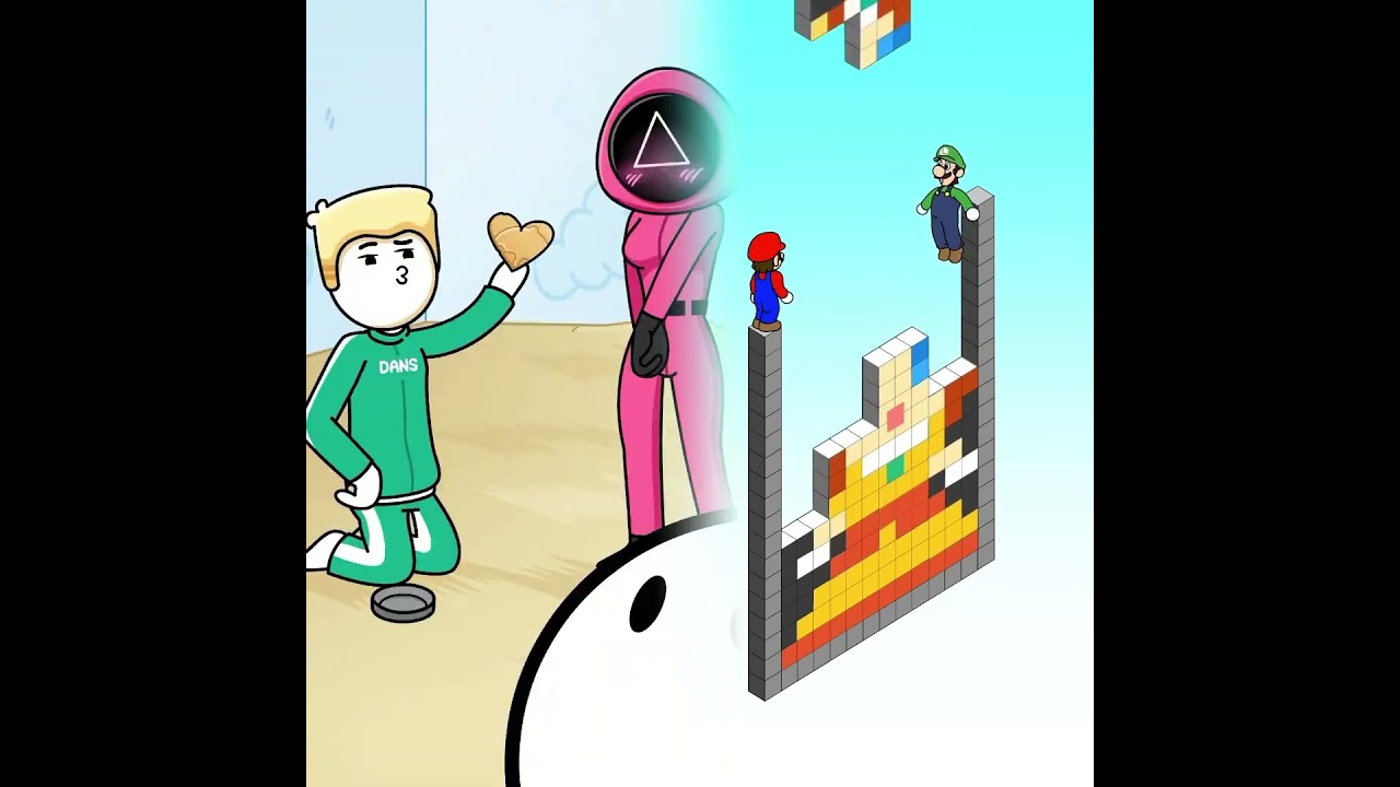 Squid Game Valentines (idk why I keep making these 💀) #valentinesday #squidgame #shorts