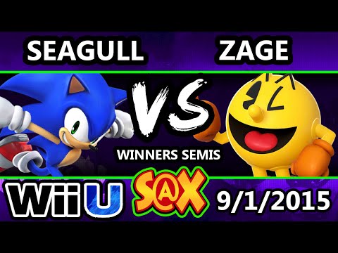 S@X 113 - Zage (Pac-man) Vs. Seagull (Sonic) SSB4 Winner Quarters - Smash Wii U - Smash 4