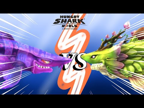 DARK MAGIC SHARK VS GAIA SHARK! NEW UPDATE! | 45 Subscribers Special | | Hungry Shark World |