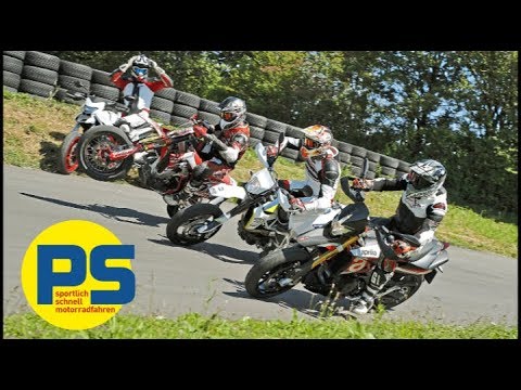 Aprilia Dorsoduro vs. Ducati Hypermotard vs. Honda CRF 450 RS SM vs. Husqvarna 701