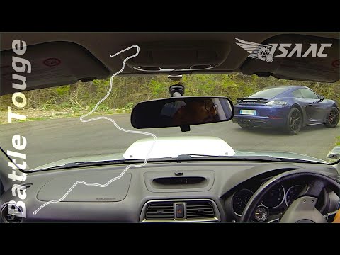 FLAT FRIENDS BATTLE-TOUGE | Hill-Climb Practice | SUBARU Impreza STI 8 VS Porsche Cayman GTS