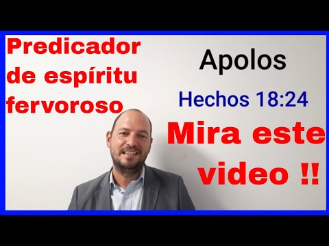 Apolos predica en Efeso | ☑️Quien era el Judío Apolos | Apolos Predicador de espíritu fervoroso