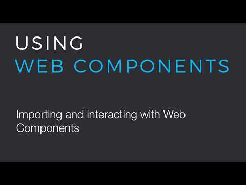 How to use Web Components in a JavaScript project