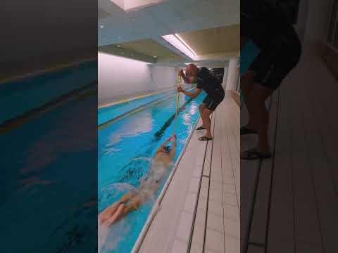 Pool cleaning or Swim coaching? 🤣 #swimming