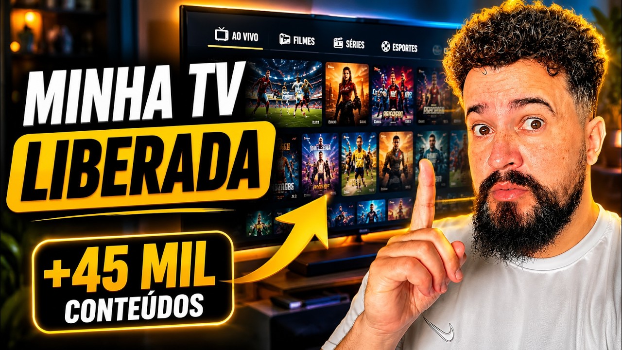 😱 MINHA TV FOI LIBERADA COM ESSA LISTA IPTV! +45 MIL CONTEÚDOS!