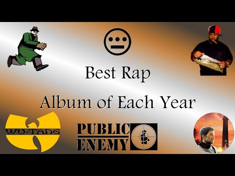 Best Rap Album of each year (1982-2020)