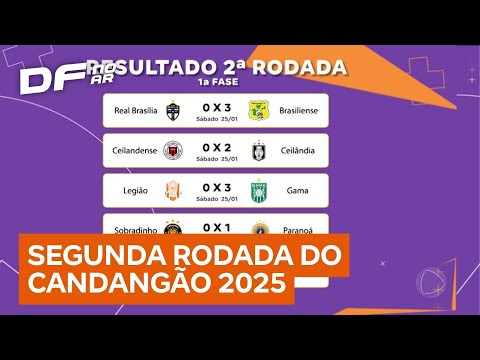 Confira os resultados da segunda rodada do Candangão 2025 | DF no Ar