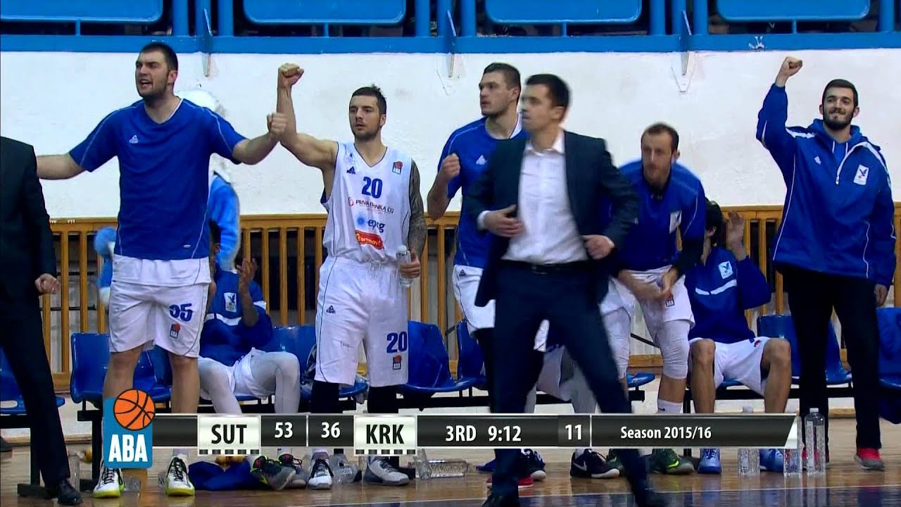 ABA Liga 2015/16 highlights: Sutjeska - Krka R23 (6.2.2016)