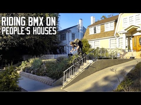 BRANDON BEGIN RIDING PEOPLE'S HOUSES AND CARS