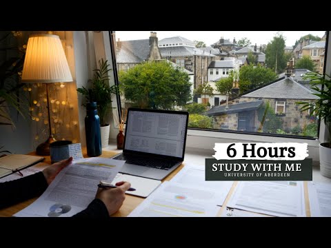 6 Hour Real-Time Study With Me ⎢No Music, Background Noise, Deep Focus Session