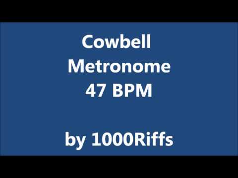 Cowbell Metronome 47 BPM - Beats Per Minute