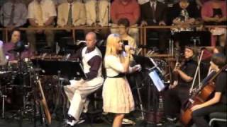 Rachel Holder singing "He's Alive" Easter Sunday.