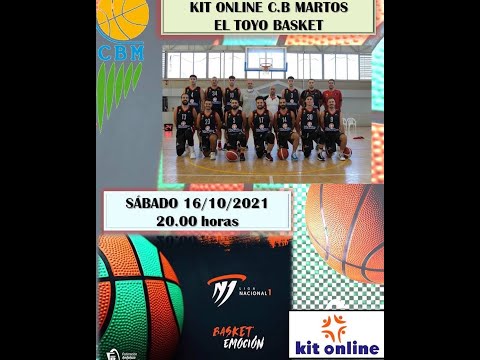 KIT ONLINE CB MARTOS vs  EL TOYO BASKET (ALMERIA) 16 10 21