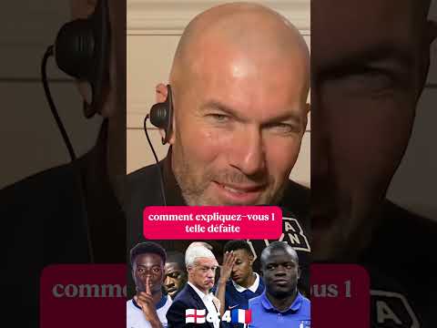 🏴󠁧󠁢󠁥󠁮󠁧󠁿🔥🇫🇷 lourde défaite de la France. Zidane explique #zidane #angleterre #deschamps #mbappe