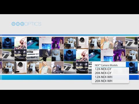 PTZOptics 20x-NDI Broadcast and Conference Camera (White)