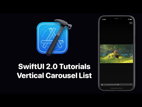 SwiftUI 2.0 Vertical Carousel List - SwiftUI 2.0 TikTok Video Player - SwiftUI Vertical Page Control