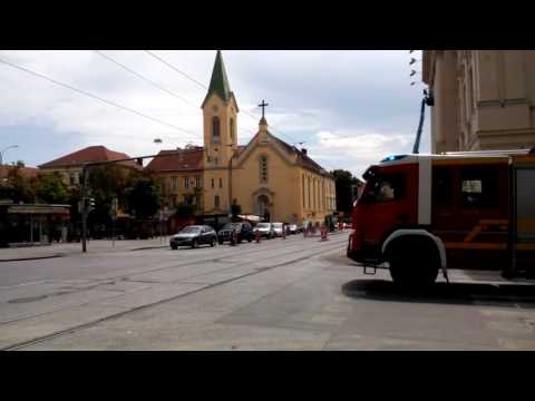 Graz,Austria:Fire brigade responding