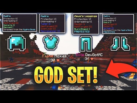 MY *OP* GODSET... THE BEST GEAR IN THE GAME | Minecraft PvP
