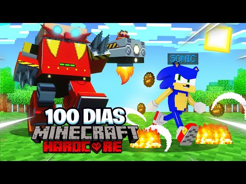 V1NAGRE - I SURVIVED 100 Days as SONIC in Minecraft HARDCORE... This is what happened