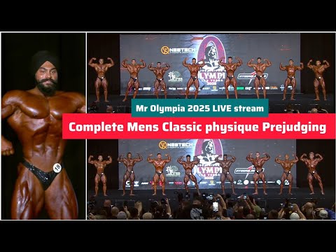 MR OLYMPIA 2025 LIVE STREAM - Mens classic physique complete Prejudging