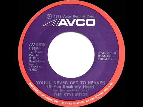 1973 HITS ARCHIVE: You’ll Never Get To Heaven (If You Break My Heart) - Stylistics (mono 45)