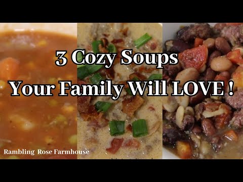 3 Delicious Homemade Soup Recipes Your Family Will LOVE