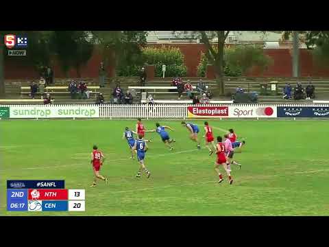 Rd 17 Hostplus SANFL Snapshot - North's Harrison Elbrow follows up to goal on the run