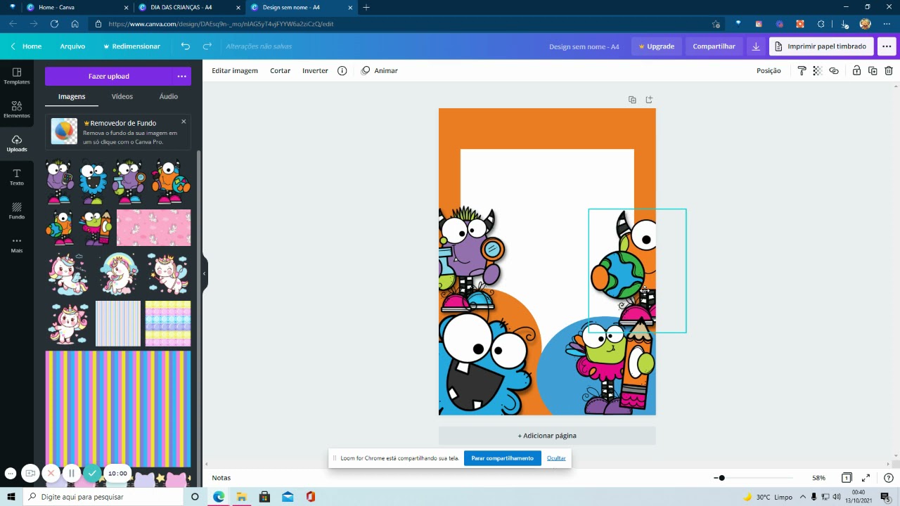 Criando uma moldura para fotos no Canva