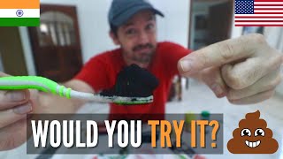 I Tried COW POOP Tooth Powder in INDIA So You Don't Have To 💩